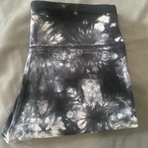 Size small, black/gray tie dye leggings from Target.